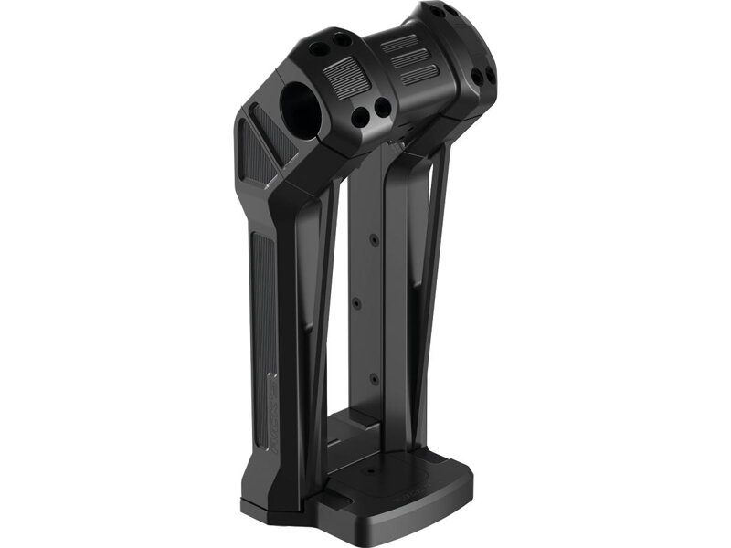 Club Style Pullback No Instrument Riser Kit (Models with Dash Mount Instruments) 11,5" Height, 1 1/4" Clamp Diameter Black Anodized