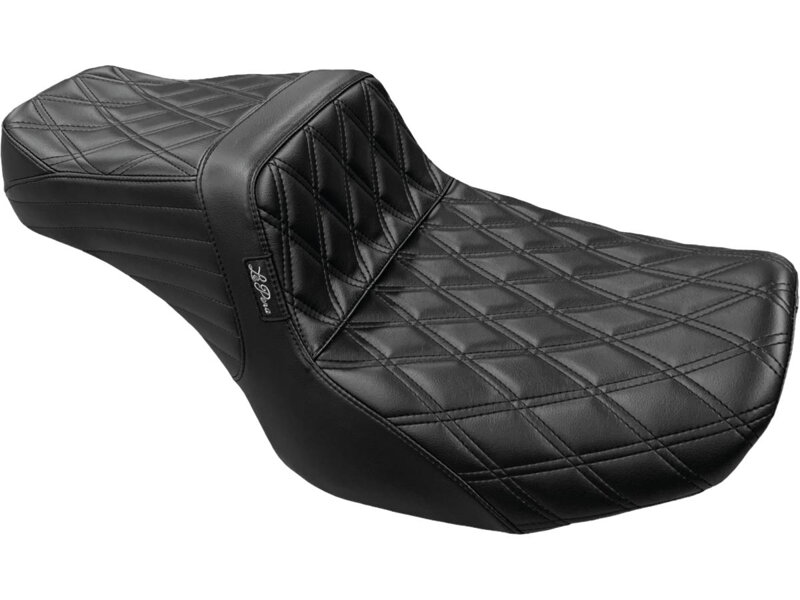 Tailwhip Seat Double Diamond, Driver Seating: 12.5" Wide, Passenger Seating 7,5" Wide Black Vinyl