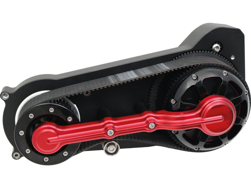 Dual Belt Belt Drive Kits Classic Base Plate Matte Black Powder Coated