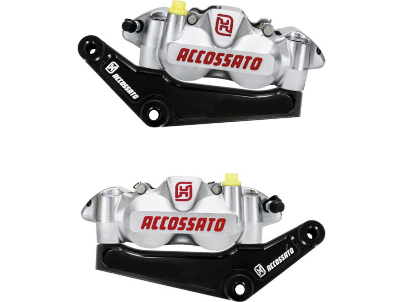 Monoblock Front Caliper Sets with Brackets Nickel Plated