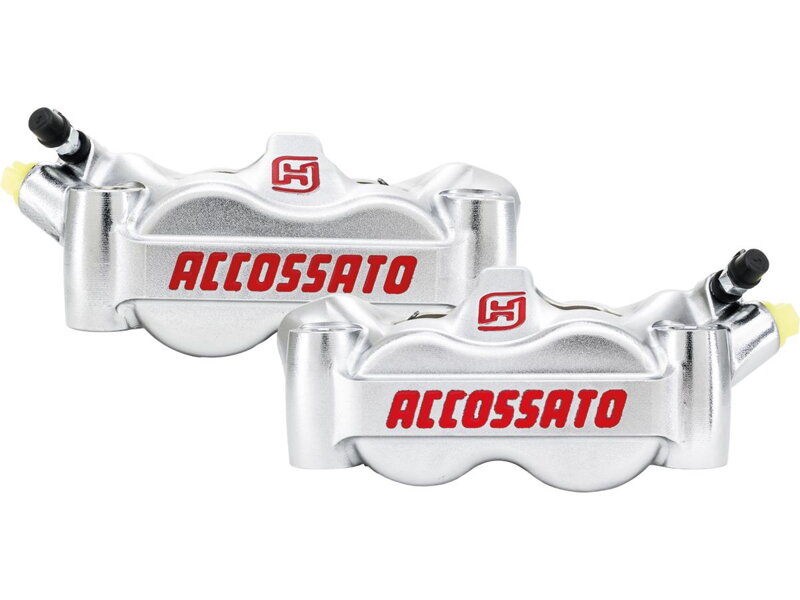 Radial Monobloc Brake Calipers Carbon Ceramic Pads Nickel Plated Forged Aluminium Front Left Right