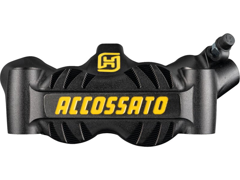 Radial Monobloc Brake Calipers Sintered Pads Anodized Black Yellow Forged Aluminium Front Right