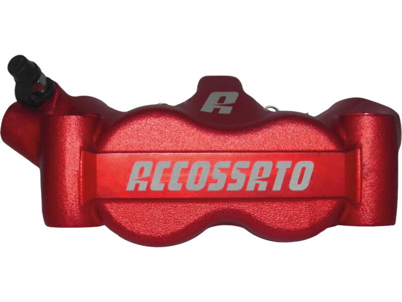 Radial Monobloc Brake Calipers Sintered Pads Red Anodized Forged Aluminium Front Left
