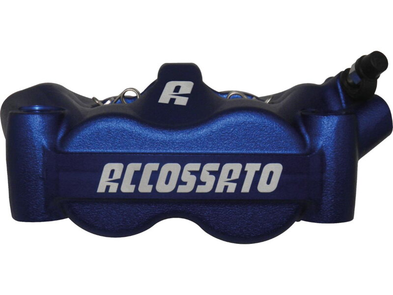 Radial Monobloc Brake Calipers Sintered Pads Blue Anodized Forged Aluminium Front Right