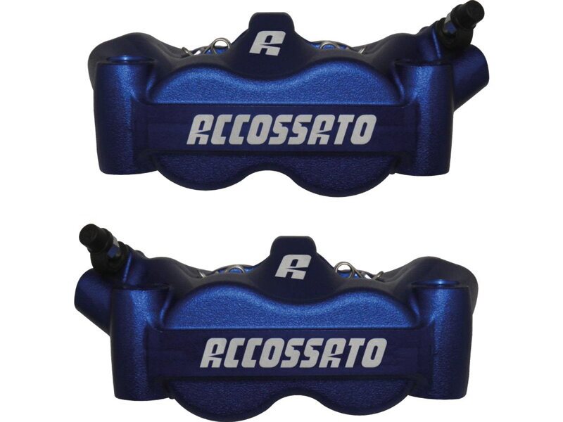 Radial Monobloc Brake Calipers Carbon Ceramic Pads Blue Anodized Forged Aluminium Front Left Right