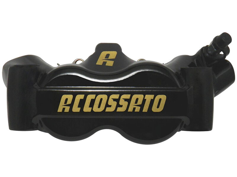 Radial Monobloc Brake Calipers Sintered Pads Black Gold Forged Aluminium Front Right