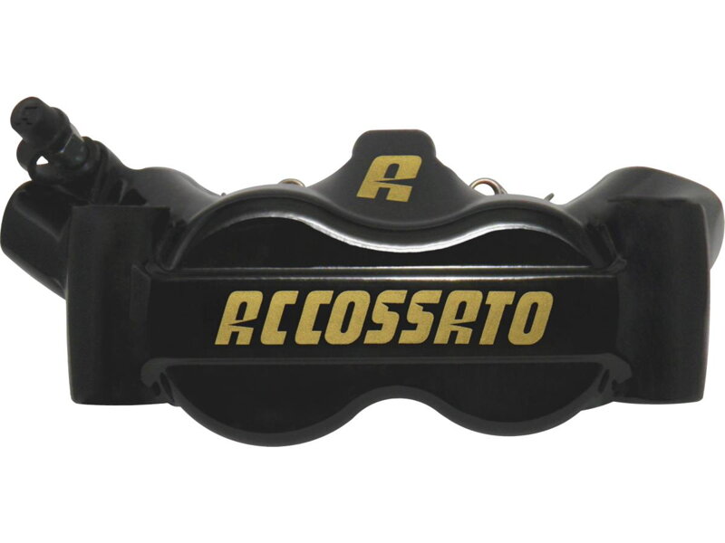 Radial Monobloc Brake Calipers Sintered Pads Black Gold Forged Aluminium Front Left