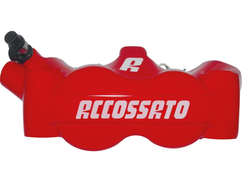 Radial Monobloc Brake Calipers Sintered Pads Powdwer Coated Red Forged Aluminium Front Left