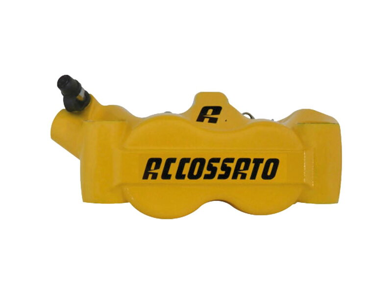 Radial Monobloc Brake Calipers Carbon Ceramic Pads Yellow Forged Aluminium Front Left