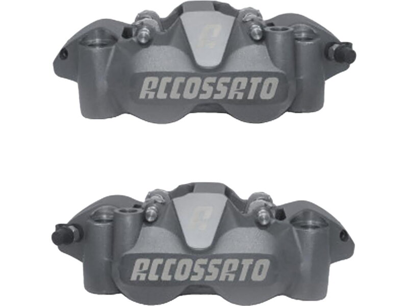 Carbon Ceramic Pads Anthracite Anodized Forged Aluminium Front Left Right