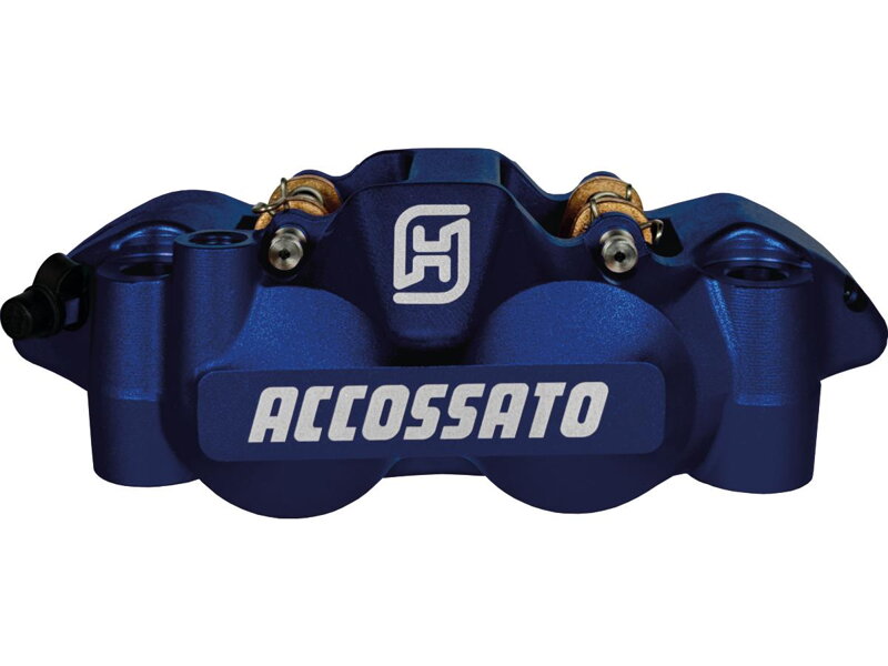 Carbon Ceramic Pads Blue Anodized Forged Aluminium Front Left