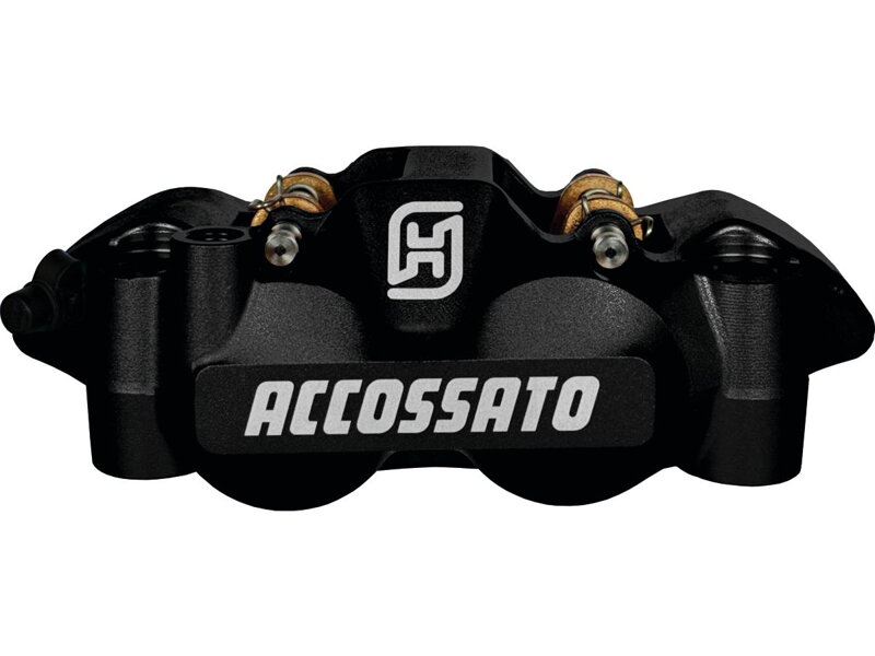 Carbon Ceramic Pads Black Anodized Forged Aluminium Front Left