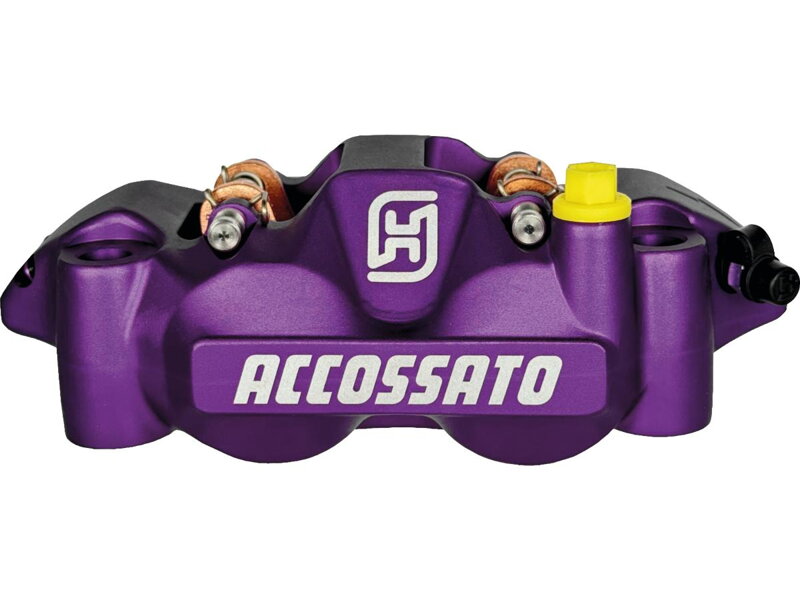 Carbon Ceramic Pads Purple Anodized Forged Aluminium Front Right