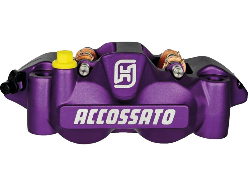 Sintered Pads Purple Anodized Forged Aluminium Front Left