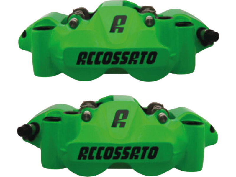 Organic Pads Green Powdwer Coated Forged Aluminium Front Left Right