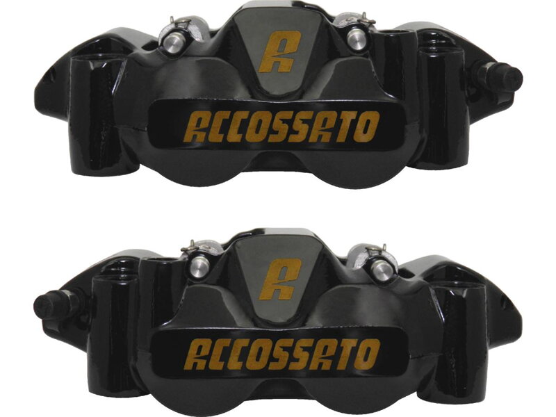 Carbon Ceramic Pads Black Powdwer Coated Forged Aluminium Front Left Right