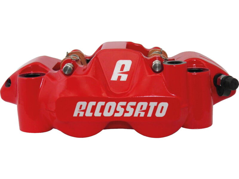 Sintered Pads Powdwer Coated Red Forged Aluminium Front Right