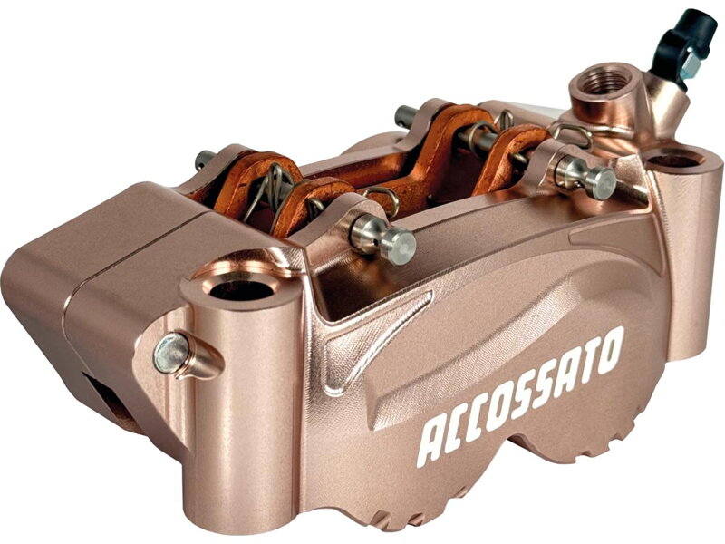 Radial Billet 2-Piece Calipers Carbon Ceramic Pads Copper Anodized Billet Aluminium Front Right