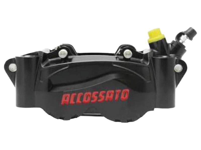 Radial Billet 2-Piece Calipers Carbon Ceramic Pads Black Anodized Billet Aluminium Front Right
