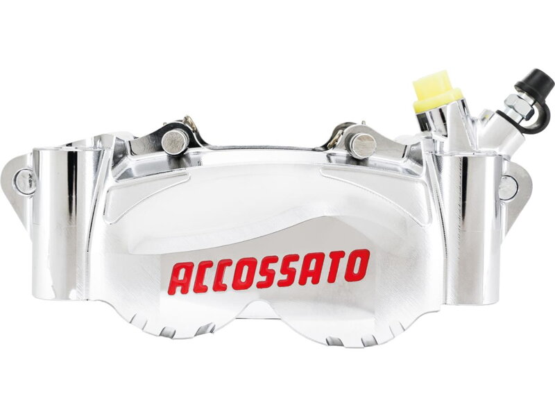 Radial Billet 2-Piece Calipers Carbon Ceramic Pads Nickel Plated Billet Aluminium Front Right