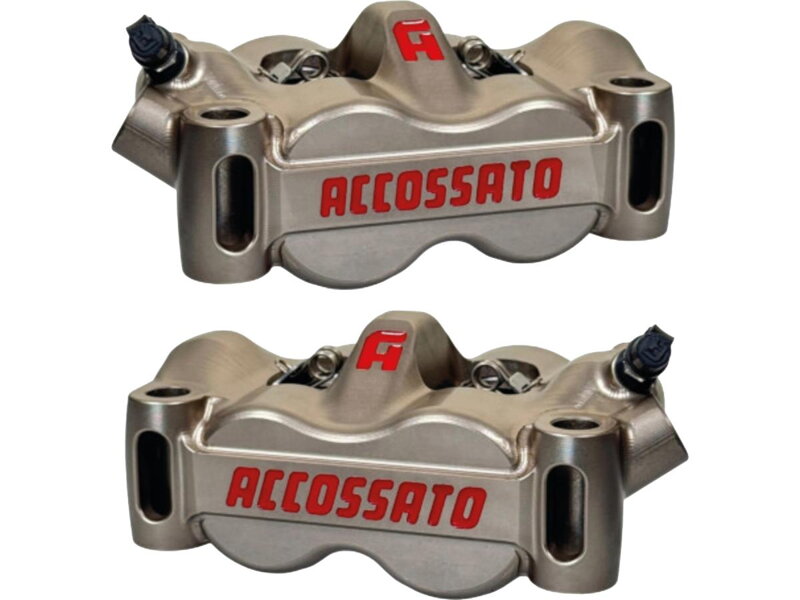 Radial CNC Monobloc Calipers Nickel Plated Alloy Aluminium Front Left Right