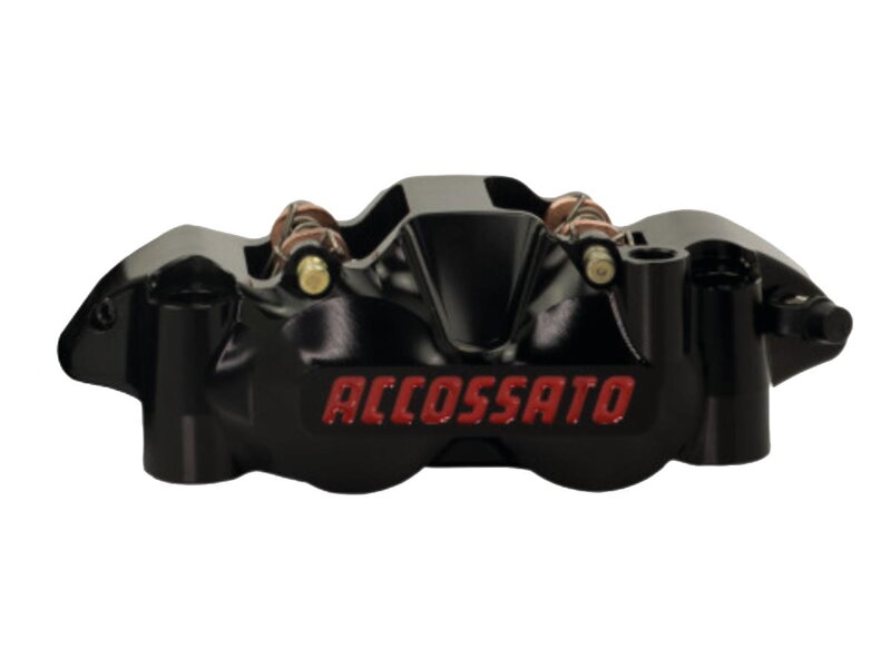 Radial Monobloc Brake CNC Calipers with 108 mm Distance Black Anodized Alloy Aluminium Front Right