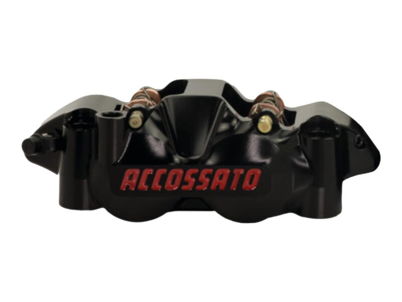 Radial Monobloc Brake CNC Calipers with 108 mm Distance Black Anodized Alloy Aluminium Front Left